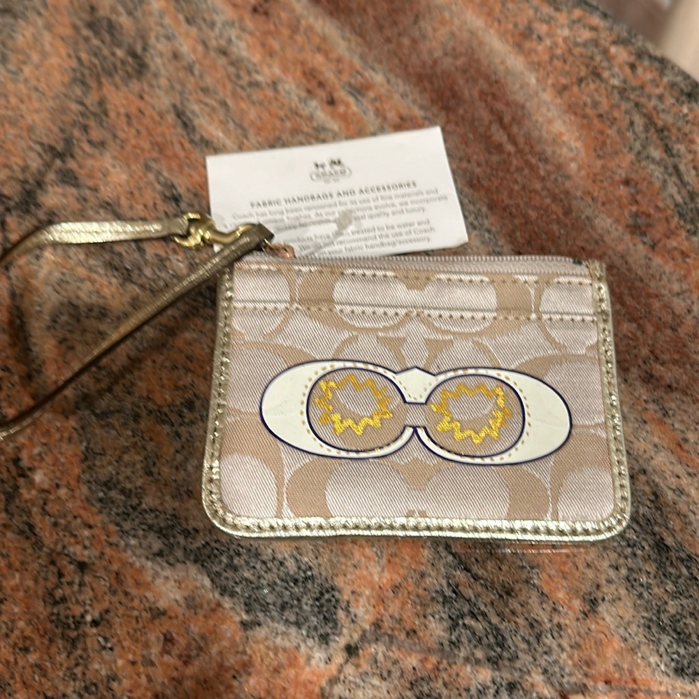 Small coach wristlet